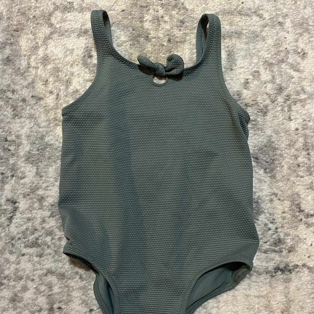 H&M Sage Textured Swimsuit